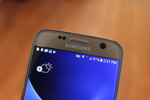 Samsung Galaxy S7 battery bar 
