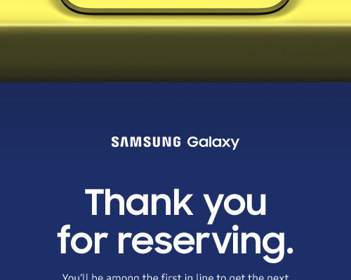 galaxy note 9 reservation