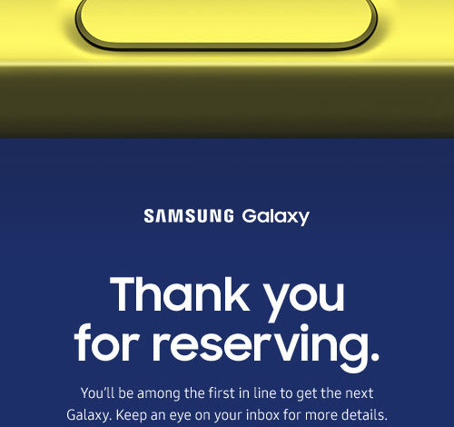 galaxy note 9 reservation