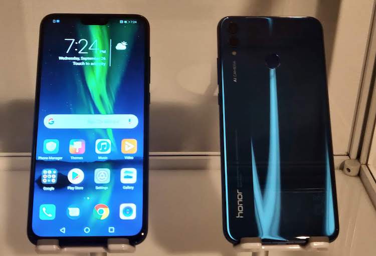 Honor 8X in blue