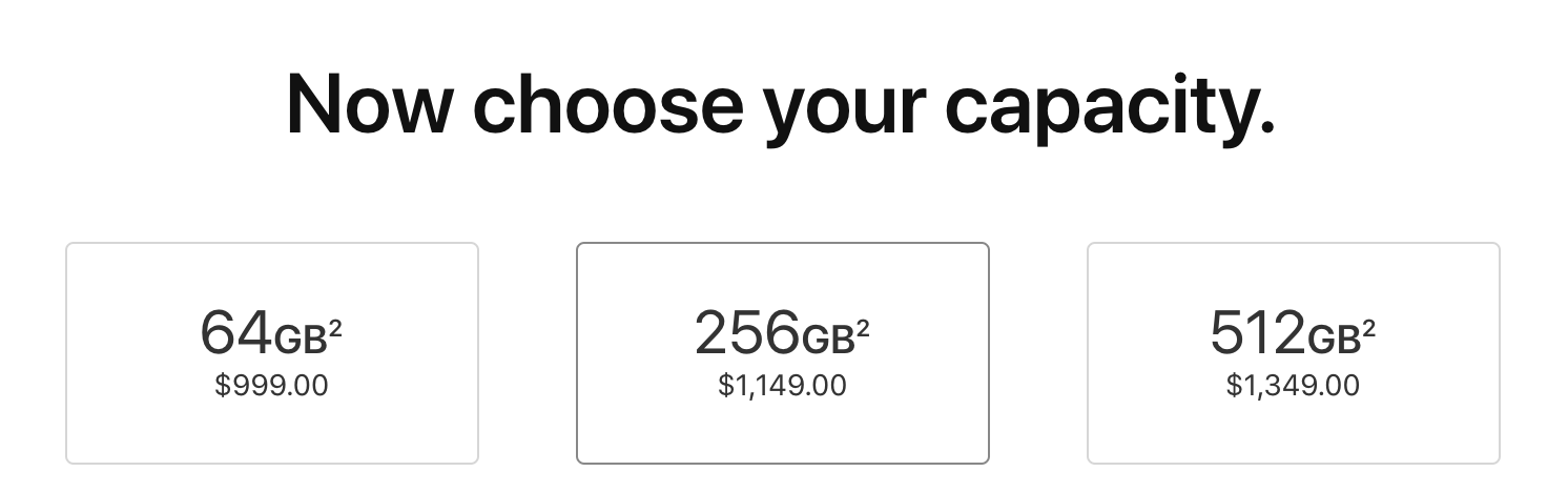 iPhone XS pricing details