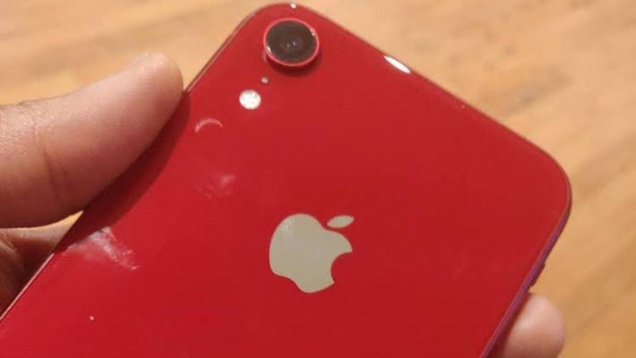 iPhone XR in red