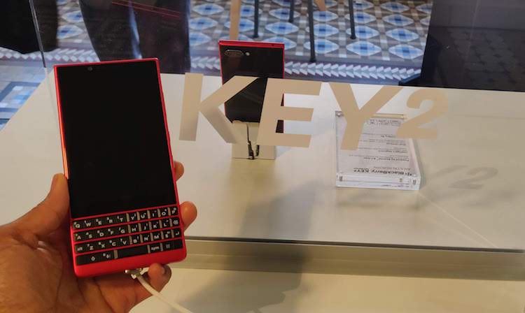 BlackBerry Key 2 in red