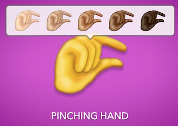 Pinching hand emoji