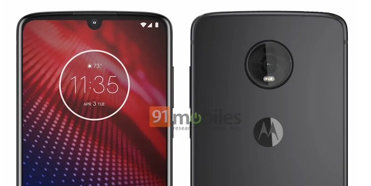 Motorola Moto Z4 leak by 91Mobiles