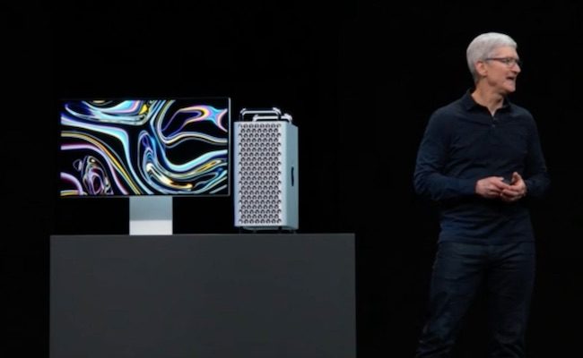 Apple CEO, Tim Cook announcing new Mac Pro
