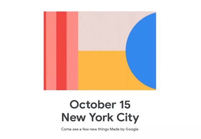 Google Pixel 4 launch invite