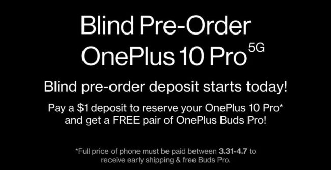 One Plus 10 Pro pre order deal