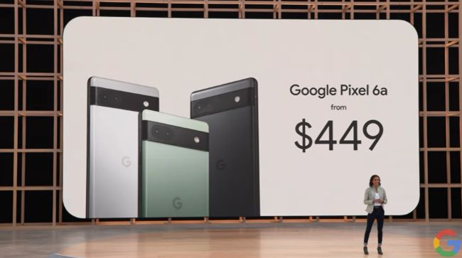 The Pixel 6a will start at $449.