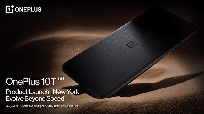 The OnePlus 10T launch is confirmed for August 3 with the brand selling event tickets to fans.